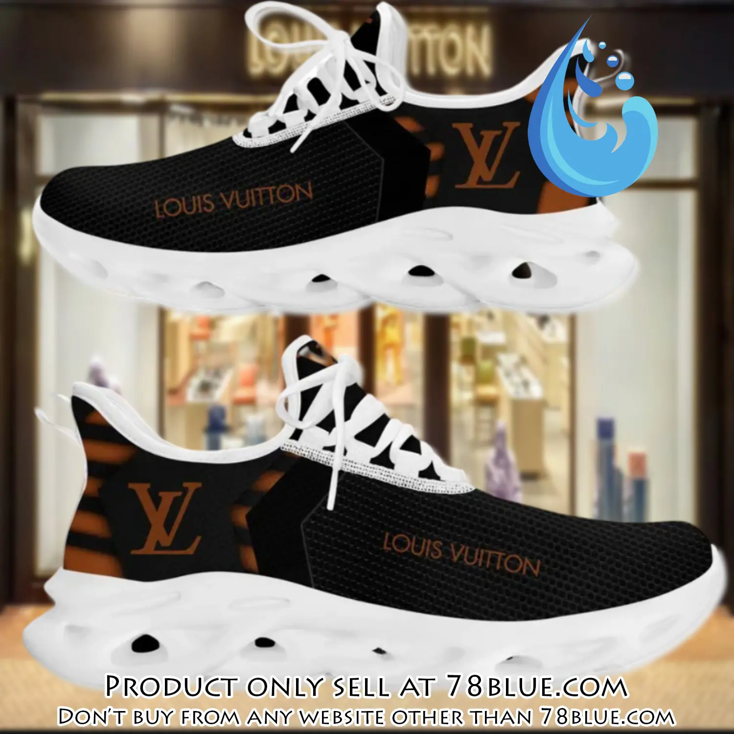 Louis vuitton orange logo white max soul shoes luxury brand gifts for men women 78b0534025